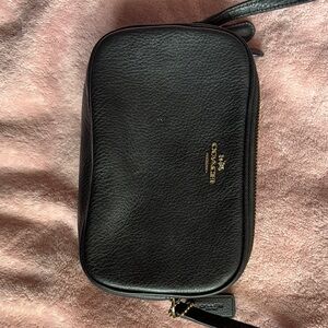 Coach Black Leather Shoulder Bag